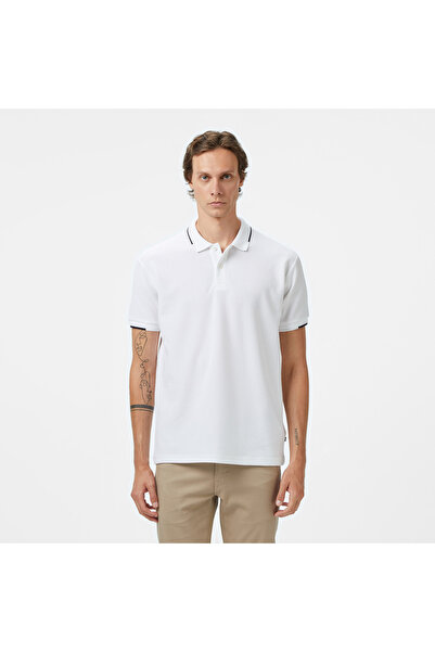Nautica Erkek Beyaz Classic Fit Polo