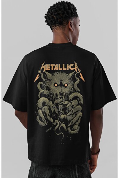 SEVBANO Μπλουζάκι Unisex Oversize με στάμπα στην πλάτη του συγκροτήματος Meta...