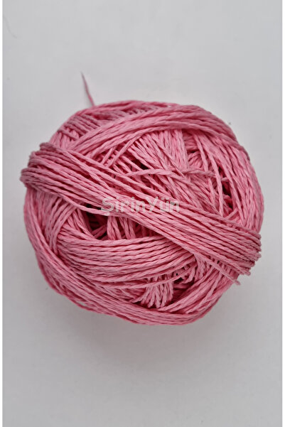 Şirin Yün Sarılmış Kağıt İp 100 Gram Pembe