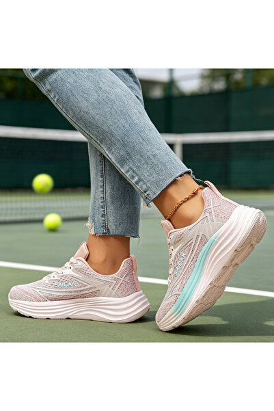 SOSENFER 女士户外鞋，透气运动鞋女，轻便时尚潮鞋女鞋