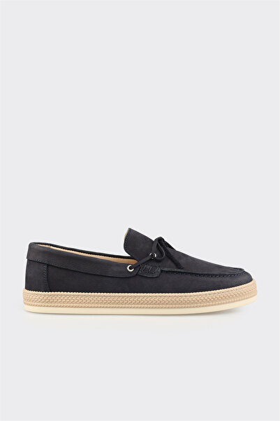 Elle Shoes Lacivert Deri Erkek Günlük Ayakkabı