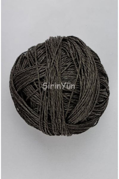 Şirin Yün Sarılmış Kağıt İp 100 Gram Antrasit