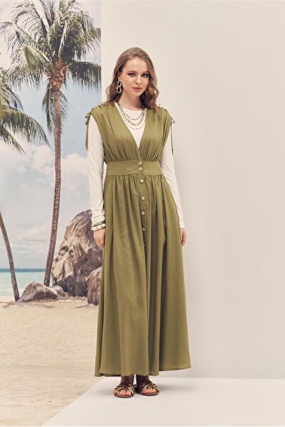 Alvina Λινό JİLE ELBİSE 46416