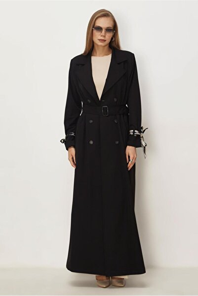 Alvina Fular Detailled Belted Pardesü 11007