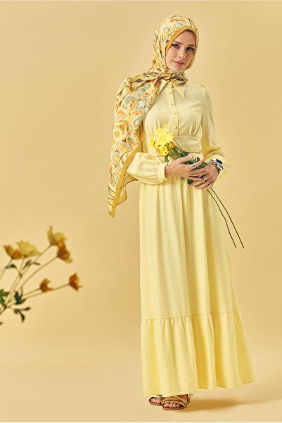 Alvina KEMERLİ GÖMLEK YAKA ELBİSE 46453