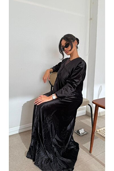 Abaya zeropoint عباية مخملية فاخرة