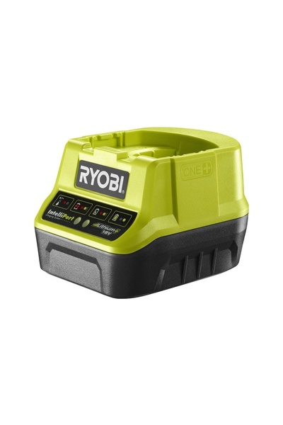 Ryobi شاحن RC18120 بقوة 18 فولت لبطارية الليثيوم أيون، شاحن سريع