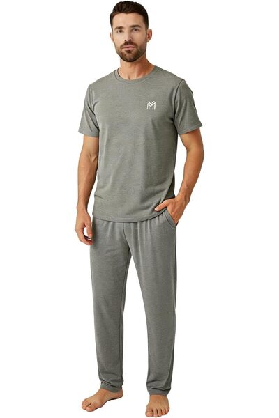 casme Mens Loungewear Sets Pajamas Set Top and Bottom Soft Sleepwear