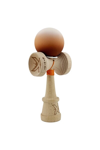 Cyrax Kendama X Original, Șnur 62/65 cm Gradient Alb/Maro