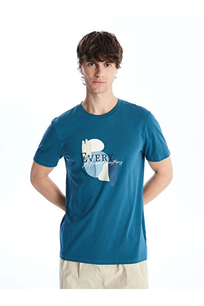 LC Waikiki XSIDE Ανδρικό μπλουζάκι με κοντό μανίκι, με στάμπα, από χτενισμένο...