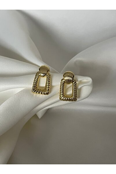 yeknova Xuping 14K Gold Renginde Vintage Model Büyük Kararmaz Kadın Küpe