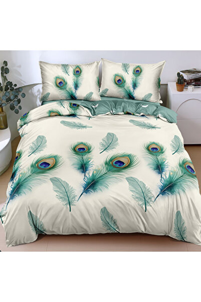 OEM Bed linen for double bed 2 people, 4 pieces, JHN, Satin cotton, AURA-0618