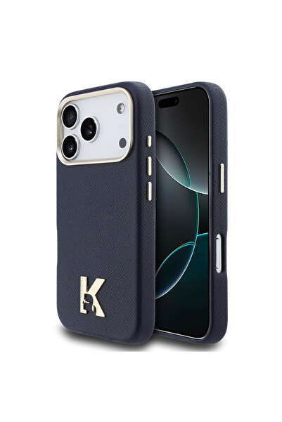 Karl Lagerfeld iPhone 17 Pro Kılıf Lisanslı M-safeli Gold Kamera Çerçeve KHEA...