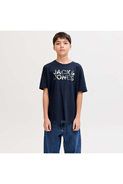 Jack & Jones Jack&Jones Jeff Logo Erkek Çocuk Lacivert Tişört