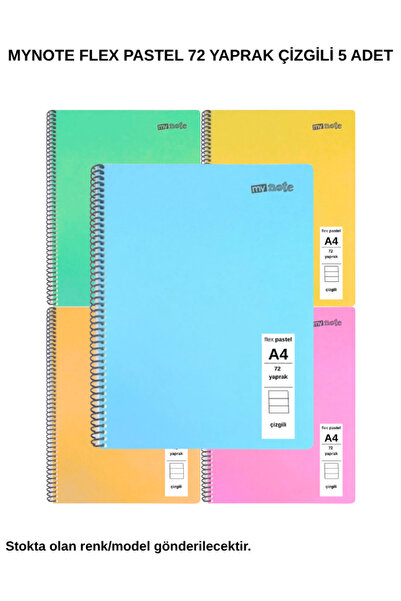 Mynote FLEX ΠΑΣΤΕΛ ΤΕΤΡΑΔΙΟ A4 72 ΦΥΛΛΑ ΡΙΓΕΣΜΕΝΟ 5 ΤΕΜΑΧΙΑ