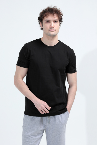 JB John Borners Ανδρικό μπλουζάκι με στρογγυλή λαιμόκοψη και ετικέτα, 100% βα...