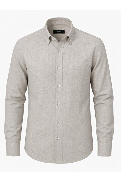 ADVANTE Κλασικό ανδρικό μακρυμάνικο βαμβακερό πουκάμισο κανονικής εφαρμογής 7627