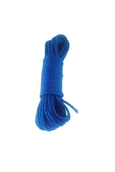 OEM 3mm polypropylene rope, FS-12270, twisted strand, 10m length, blue