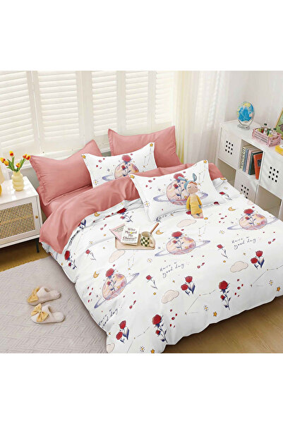 OEM Bed linen for double bed 2 people, 4 pieces, JHN, Satin cotton, AURA-0645