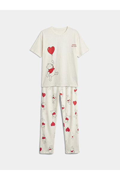 LC Waikiki Set de pijamale pentru femei cu imprimeu Winnie the Pooh