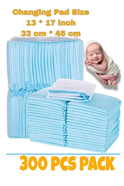 Timoo 300 Pcs Small Disposable Baby Diaper Changing Pad 33x45 cm Leak-Proof C...