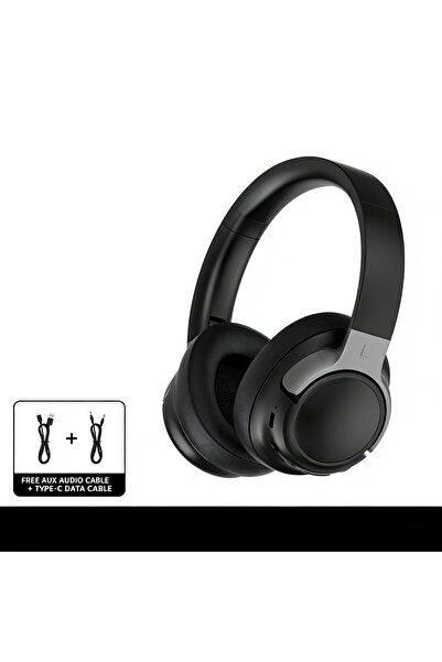 POLLASTRINI ANC Noise Cancelling Bluetooth 5.4 Wireless Over Ear Headset with...