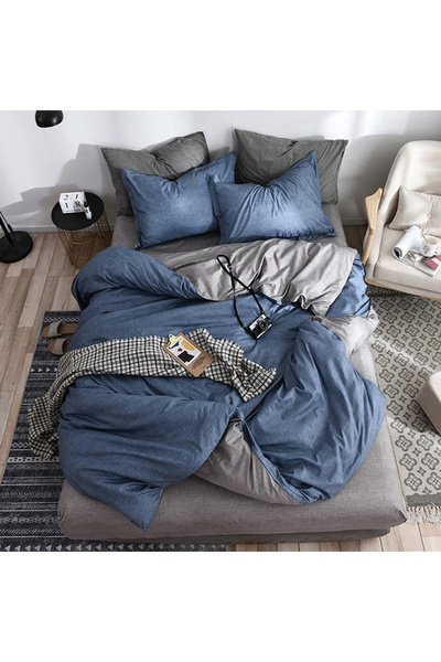 OEM Bed linen for double bed 2 people, 4 pieces, JHN, Satin cotton, AURA-0668