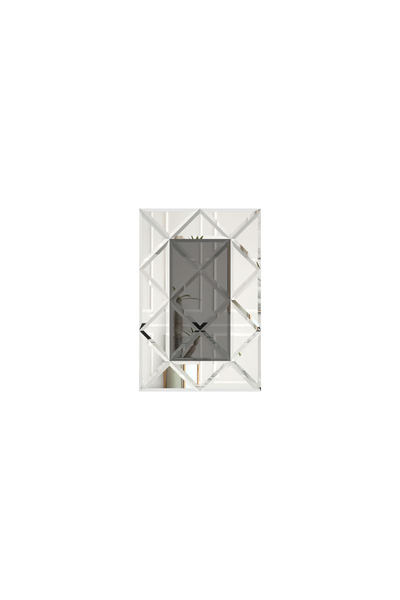 POTRO Oglinda cu fazeta 80 x 120 cm Argintiu-Gri