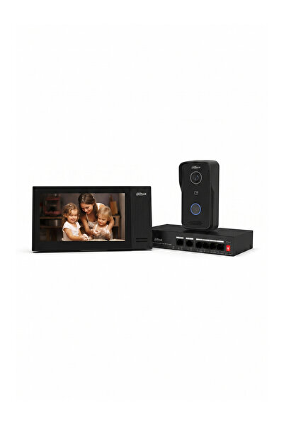 DAHUA Video İntercom Kit DHI-KTP02 Villa Kiti Akıllı IP Görüntülü Diyafon Cep...