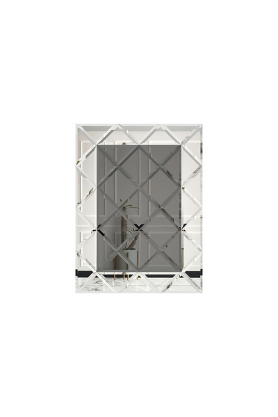 POTRO Beveled Mirror 120 x 160 cm Silver-Grey