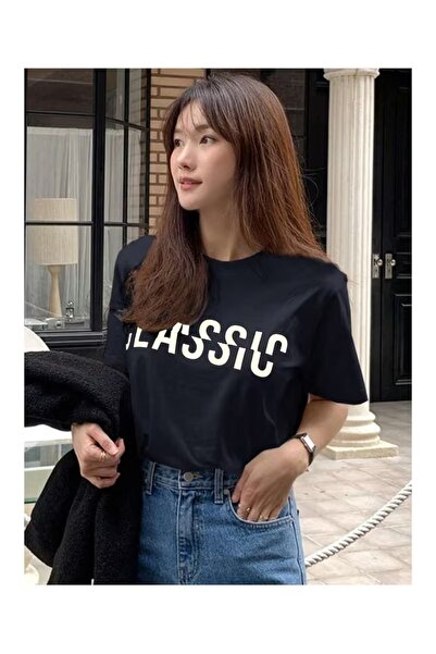 ZİYMO Κλασικό γυναικείο μπλουζάκι με στάμπα