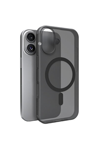 Puro Husă de silicon Daylight compatibilă Magsafe pentru iPhone 17 - Negru tr...
