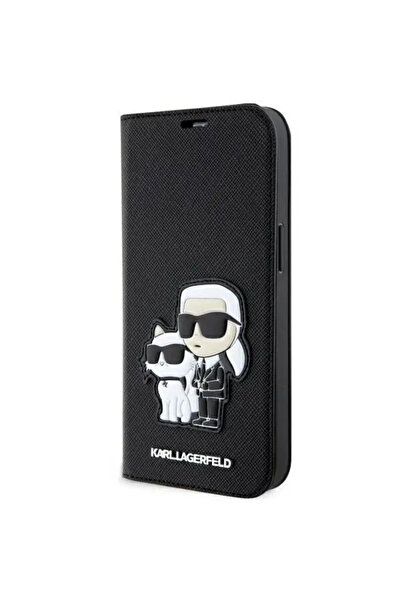 Karl Lagerfeld Husa KLBKP14LSANKCPK iPhone 14 Pro 6.1" bookcase black/black S...