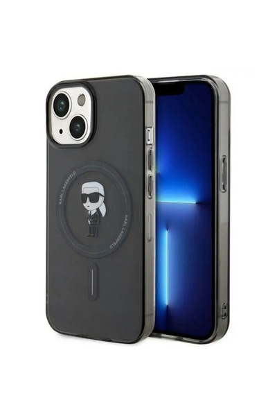 Karl Lagerfeld Husa KLHMP14SHFCKNOK iPhone 14 / 15 / 13 6.1 "   negru/ne...