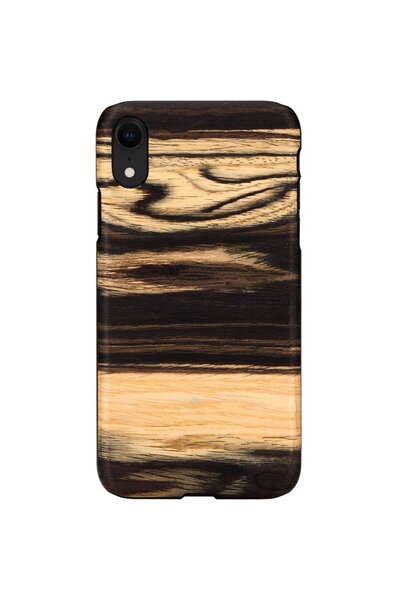 Other Husa MAN&WOOD pentru smartphone iPhone XR alb negru abanos