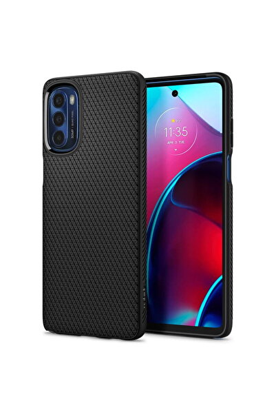 Spigen Husa Liquid Air, black - Motorola Moto G Stylus 2022