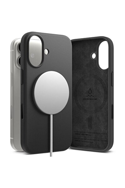 Ringke Husă Silicon Magnetică MagSafe iPhone 17 Negru