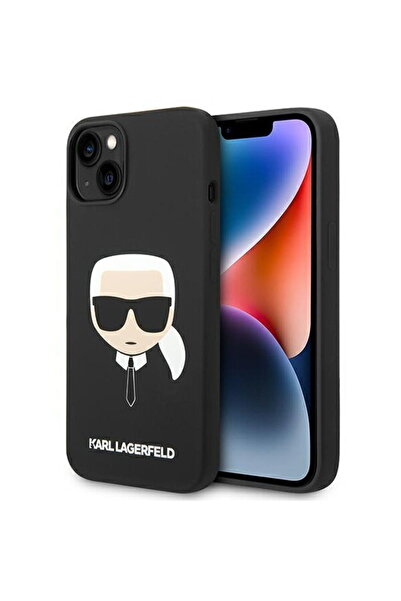 Karl Lagerfeld Θήκη τηλεφώνου για iPhone 14 Plus, Karl Head, MagSafe, Υγρή Σι...