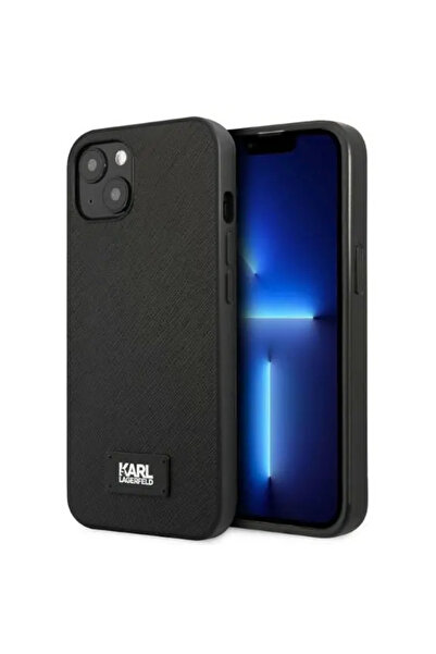 Karl Lagerfeld Saffiano Plaque Kryt pro iPhone 13 mini Black