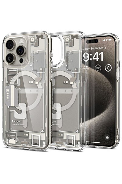 Spigen Husa pentru iPhone 15 Pro Max - Ultra Hybrid MagSafe Zero One - Titanium
