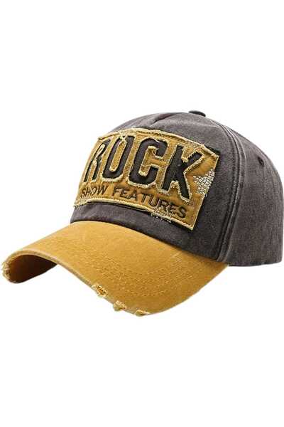 Uniquetrenders Unisex Vintage Rock Κεντημένο Ρυθμιζόμενο Καπέλο Μπέιζμπολ