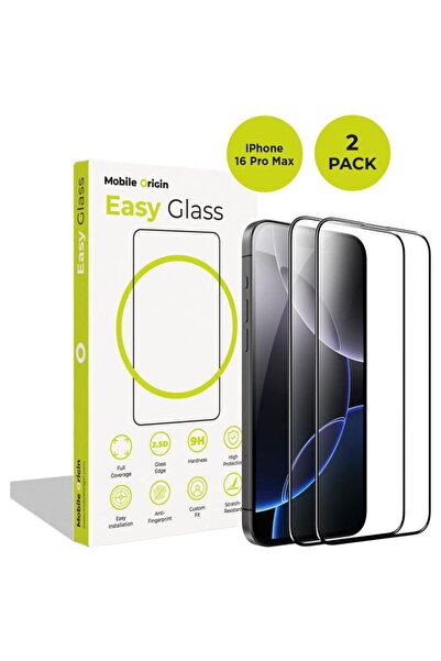 Mobile Origin EasyGlass iPhone 16 Pro Max, pachet de 2