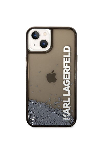 Karl Lagerfeld Husa Case Translucent Liquid Glitter iPhone 14 Plus Black