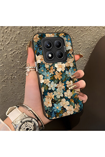 ARTISHELL Redmi Note 14 Pro 4G/5G Uyumlu Şık tam ekran çiçekli, sağlam düşme ...