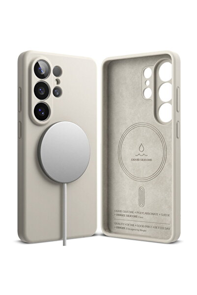 Ringke Husa pentru Samsung Galaxy S26 Ultra - Silicone MagSafe - Stone