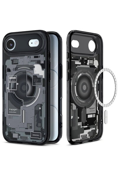 Spigen Husa pentru iPhone 17 Air - Ultra Hybrid Zero One MagSafe - Black