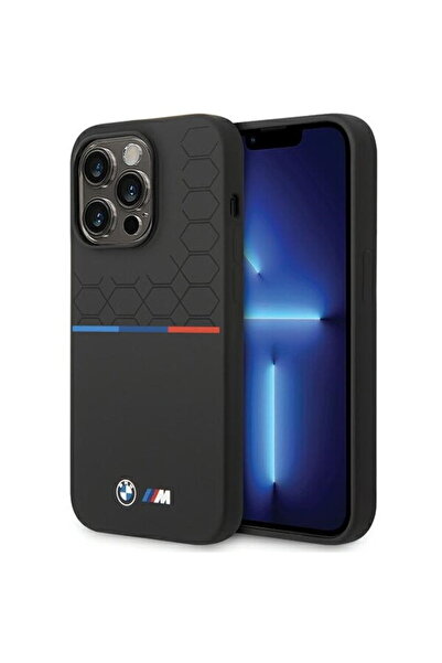 BMW iPhone 15 Pro Max - Silicone Pattern (BMHCP15X22SMPK) - Black