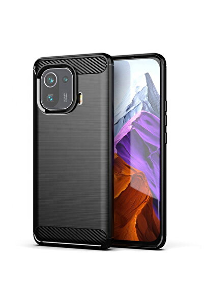 Techsuit Husa pentru Xiaomi Mi 11 Pro - Carbon Silicone - Black