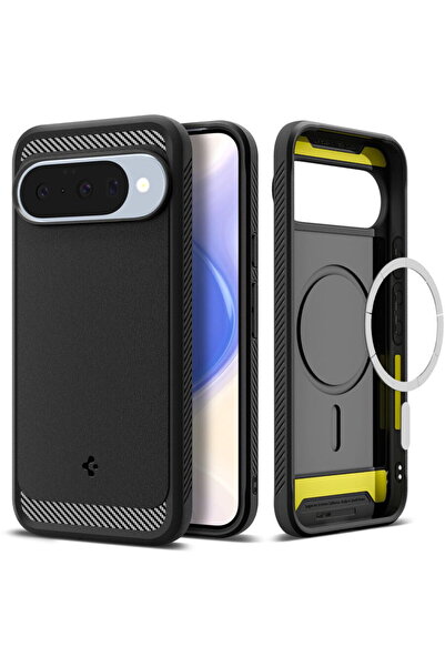 Spigen Husa pentru Google Pixel 10 / 10 Pro - Rugged Armor MagSafe - Matte Black