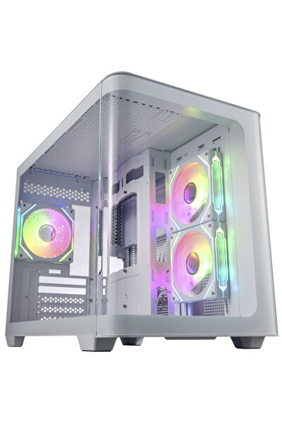 Fortron Mid Tower Fara sursa FSP S380-WA Alb